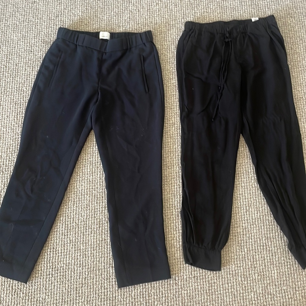 Pair of Black stretchy-waist work pants! Wilfred & Splendid
